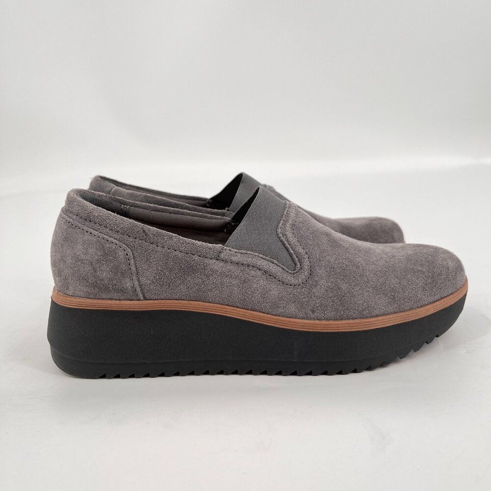 Clarks  Zylah Sky  Shoes Women's  Size  5 Suede Slip On  Platform Wedge - Picture 7 of 11